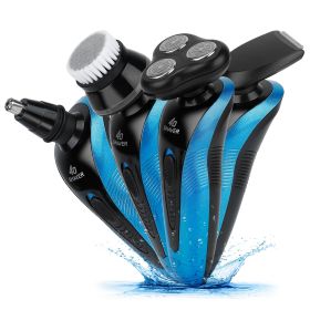 4 In 1Electric Shaver for Men IPX7 Waterproof Beard Trimmer Cordless Rechargeable Razor Beard Nose Hair Face Wet Dry 4 In 1Electric Shaver for Men IPX7 Waterproof Beard Trimmer Cordless Rechargeable Razor Beard Nose Hair Face Wet Dry